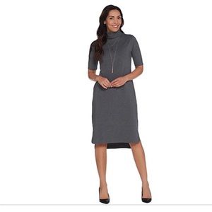 H Halston Essentials Graphite Dress